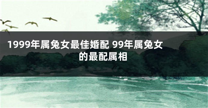1999年属兔女最佳婚配 99年属兔女的最配属相