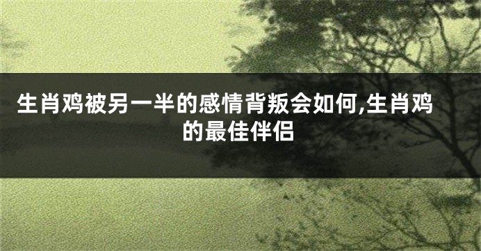 生肖鸡被另一半的感情背叛会如何,生肖鸡的最佳伴侣