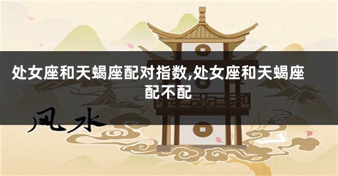 处女座和天蝎座配对指数,处女座和天蝎座配不配