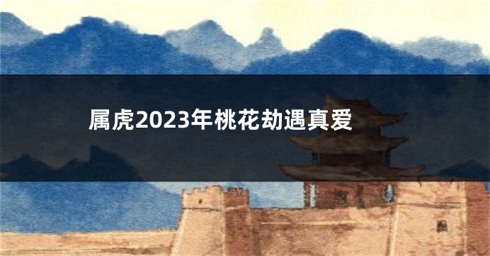 属虎2023年桃花劫遇真爱