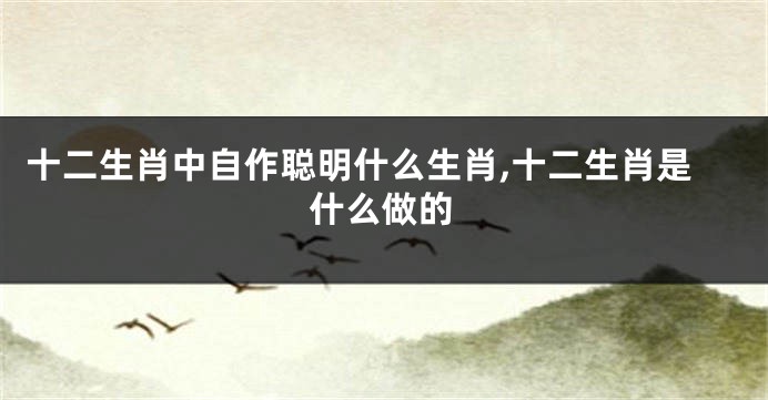 十二生肖中自作聪明什么生肖,十二生肖是什么做的