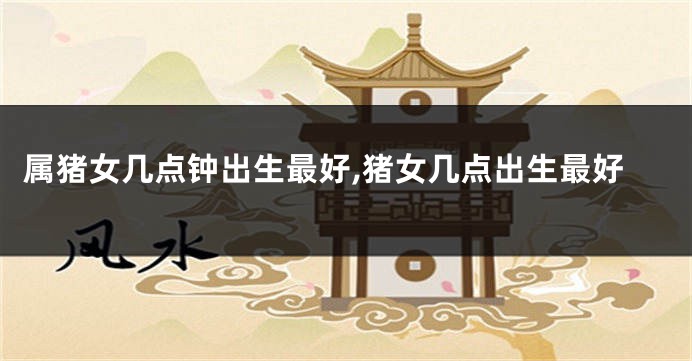 属猪女几点钟出生最好,猪女几点出生最好