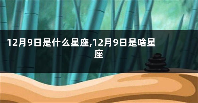 12月9日是什么星座,12月9日是啥星座