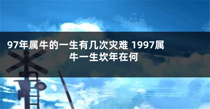 97年属牛的一生有几次灾难 1997属牛一生坎年在何