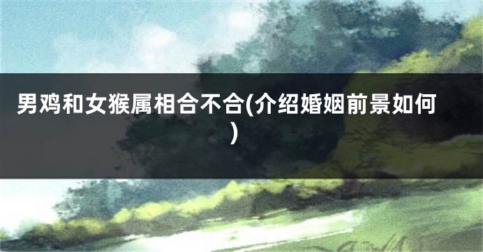 男鸡和女猴属相合不合(介绍婚姻前景如何)