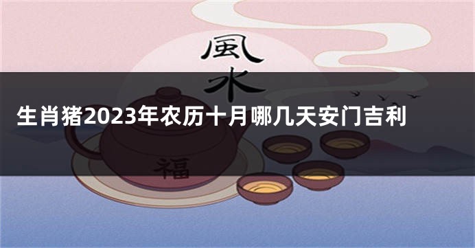生肖猪2023年农历十月哪几天安门吉利