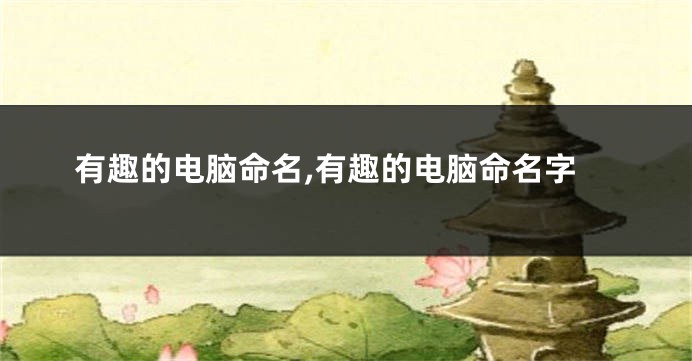 有趣的电脑命名,有趣的电脑命名字