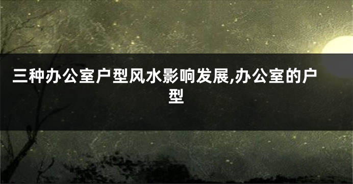 三种办公室户型风水影响发展,办公室的户型