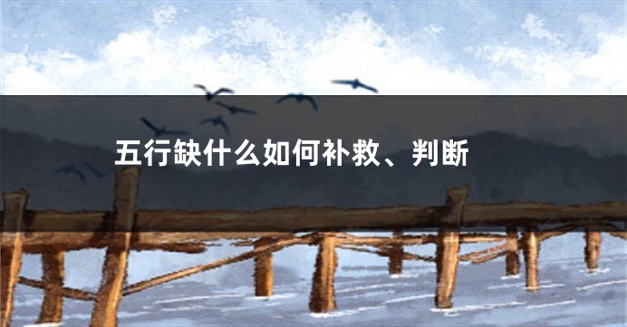 五行缺什么如何补救、判断 