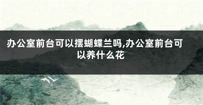 办公室前台可以摆蝴蝶兰吗,办公室前台可以养什么花
