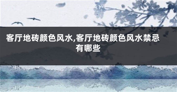 客厅地砖颜色风水,客厅地砖颜色风水禁忌有哪些