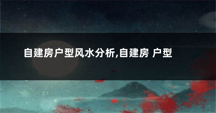自建房户型风水分析,自建房 户型