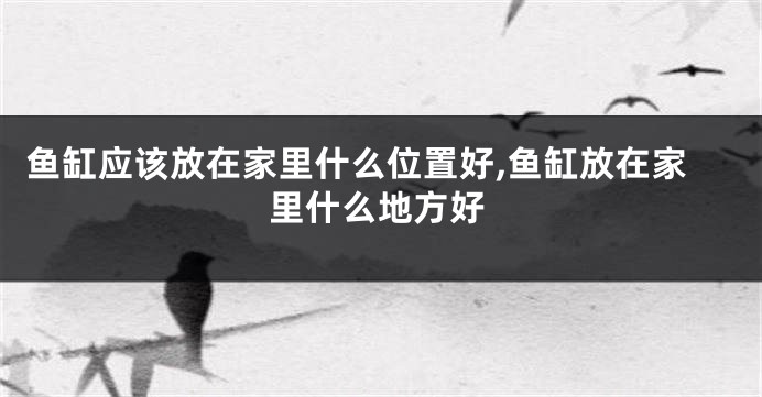鱼缸应该放在家里什么位置好,鱼缸放在家里什么地方好