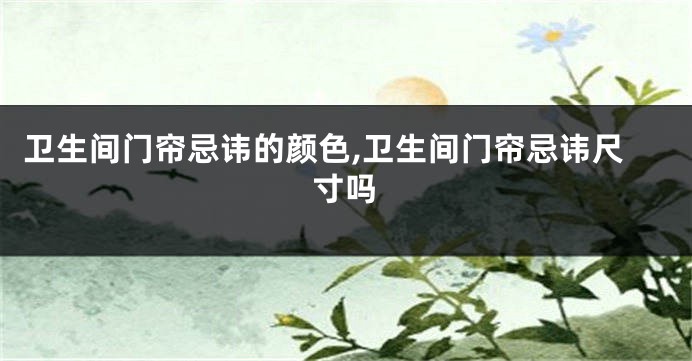卫生间门帘忌讳的颜色,卫生间门帘忌讳尺寸吗