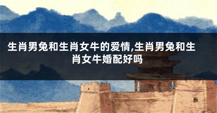 生肖男兔和生肖女牛的爱情,生肖男兔和生肖女牛婚配好吗