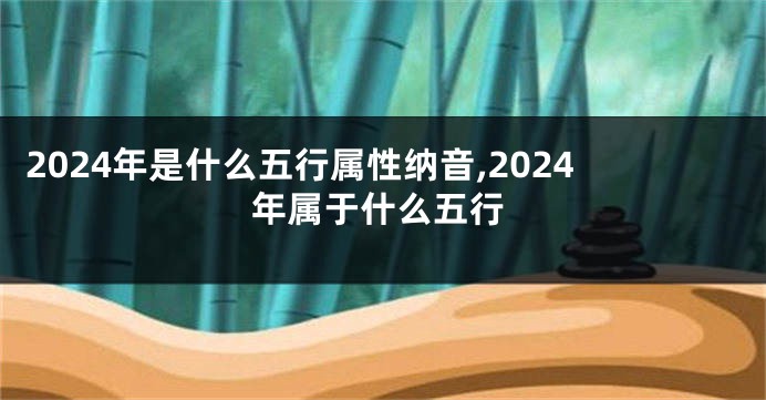 2024年是什么五行属性纳音,2024年属于什么五行