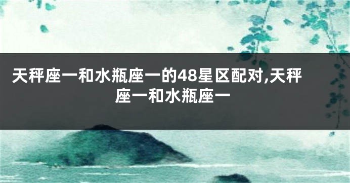 天秤座一和水瓶座一的48星区配对,天秤座一和水瓶座一