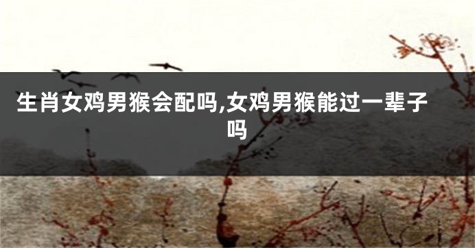 生肖女鸡男猴会配吗,女鸡男猴能过一辈子吗