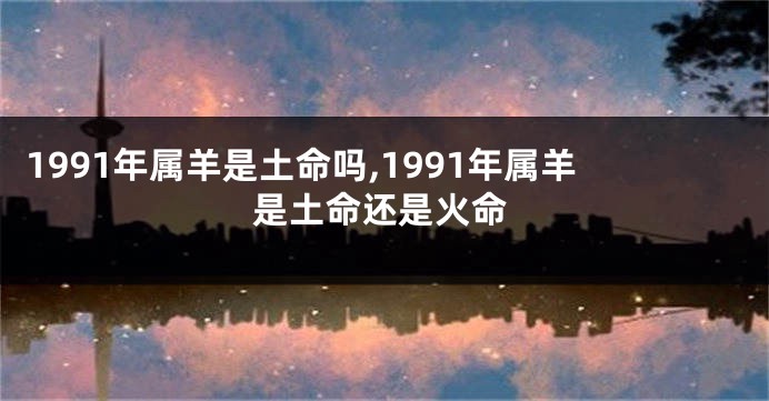 1991年属羊是土命吗,1991年属羊是土命还是火命