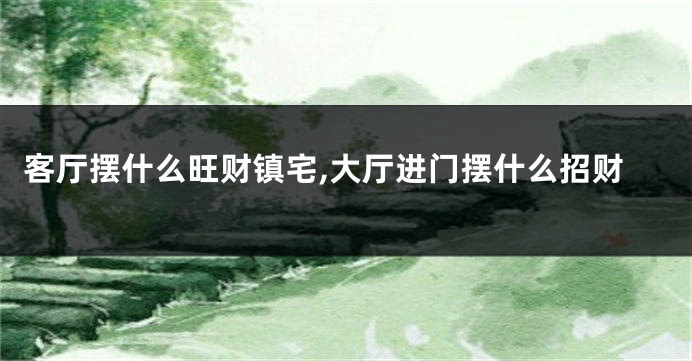 客厅摆什么旺财镇宅,大厅进门摆什么招财