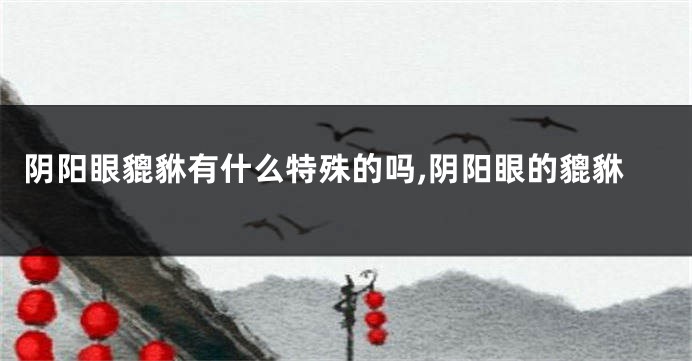 阴阳眼貔貅有什么特殊的吗,阴阳眼的貔貅