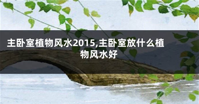主卧室植物风水2015,主卧室放什么植物风水好