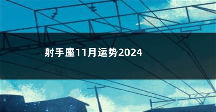 射手座11月运势2024