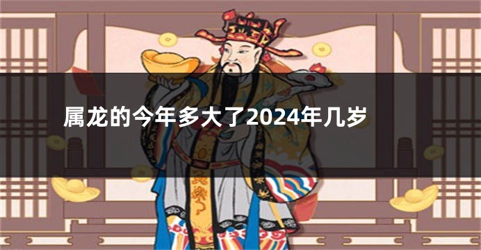 属龙的今年多大了2024年几岁