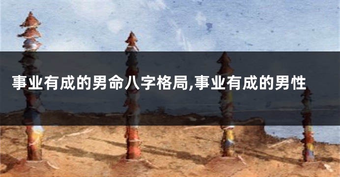事业有成的男命八字格局,事业有成的男性