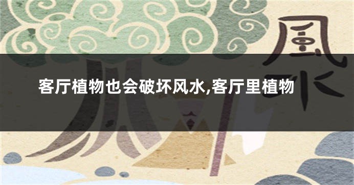 客厅植物也会破坏风水,客厅里植物