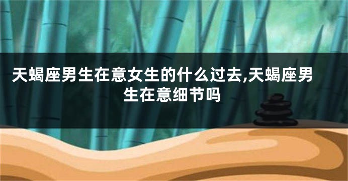 天蝎座男生在意女生的什么过去,天蝎座男生在意细节吗
