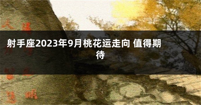 射手座2023年9月桃花运走向 值得期待