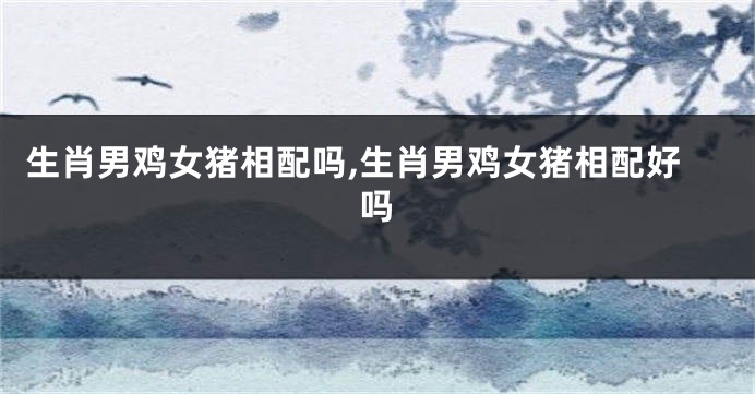 生肖男鸡女猪相配吗,生肖男鸡女猪相配好吗