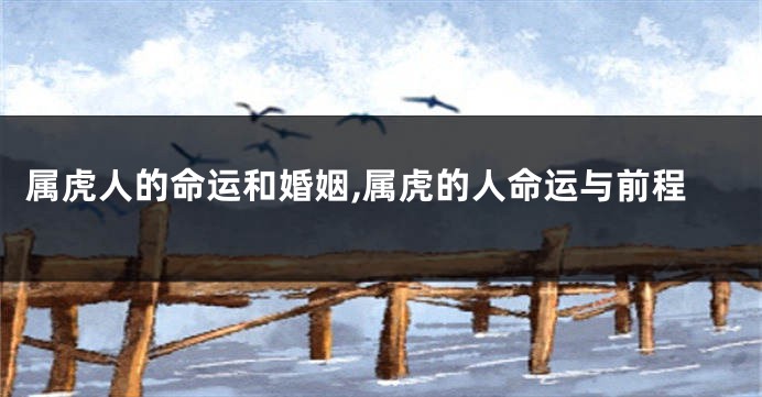 属虎人的命运和婚姻,属虎的人命运与前程
