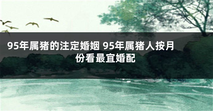 95年属猪的注定婚姻 95年属猪人按月份看最宜婚配