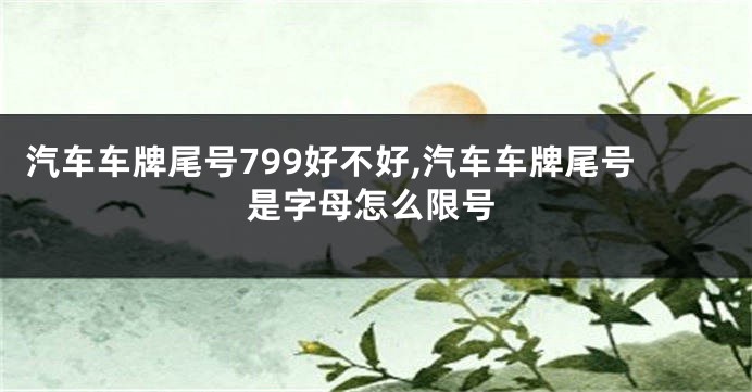 汽车车牌尾号799好不好,汽车车牌尾号是字母怎么限号