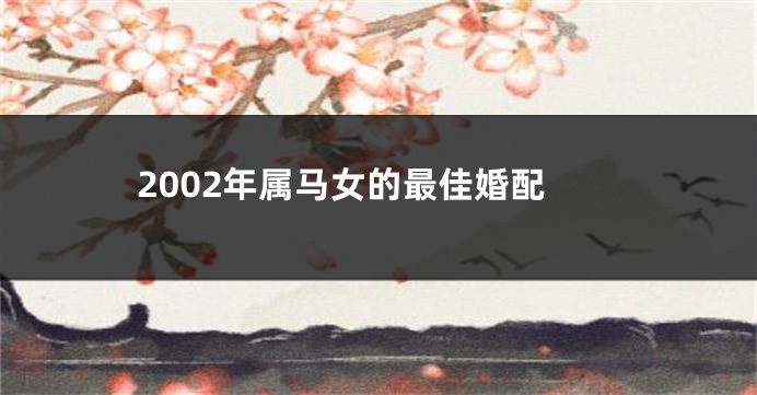 2002年属马女的最佳婚配