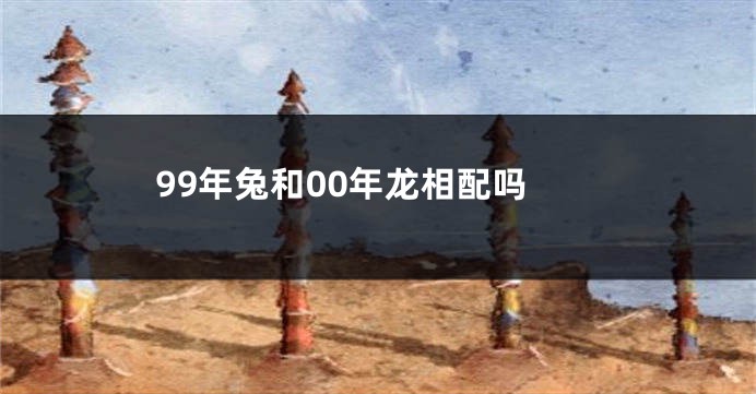 99年兔和00年龙相配吗