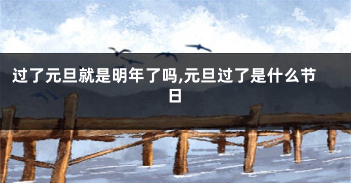 过了元旦就是明年了吗,元旦过了是什么节日