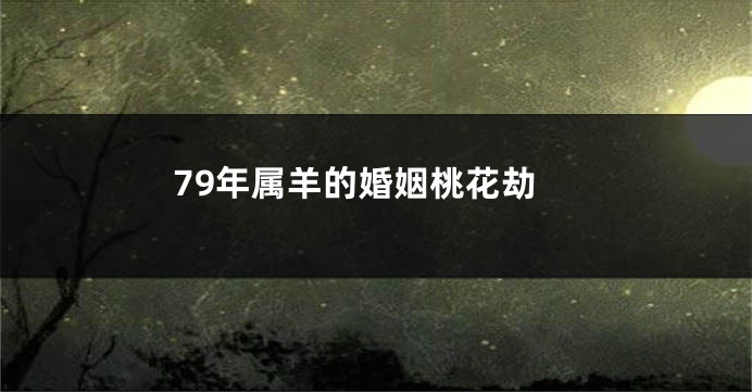 79年属羊的婚姻桃花劫
