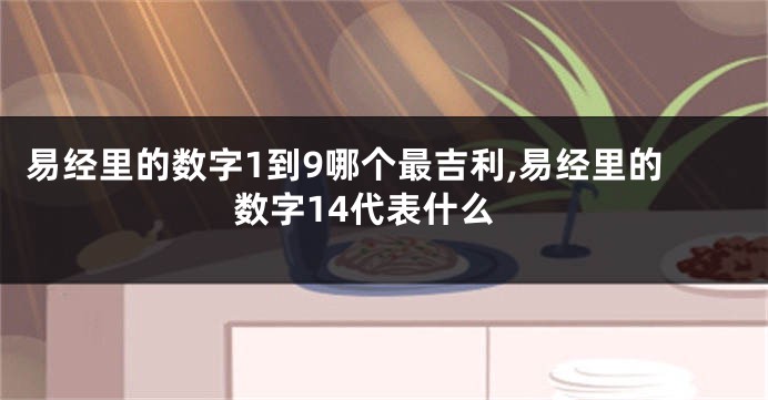 易经里的数字1到9哪个最吉利,易经里的数字14代表什么