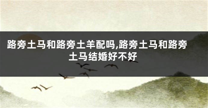 路旁土马和路旁土羊配吗,路旁土马和路旁土马结婚好不好
