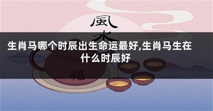 生肖马哪个时辰出生命运最好,生肖马生在什么时辰好