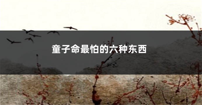 童子命最怕的六种东西