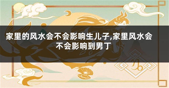 家里的风水会不会影响生儿子,家里风水会不会影响到男丁