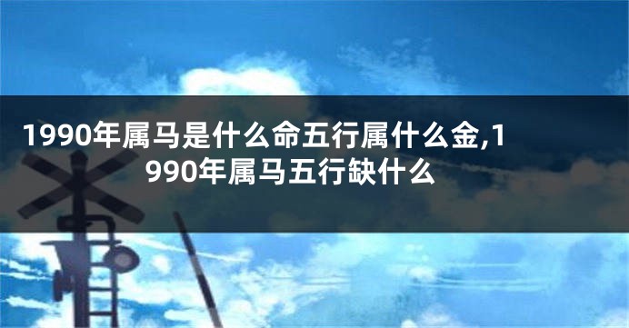 1990年属马是什么命五行属什么金,1990年属马五行缺什么