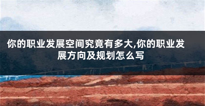 你的职业发展空间究竟有多大,你的职业发展方向及规划怎么写