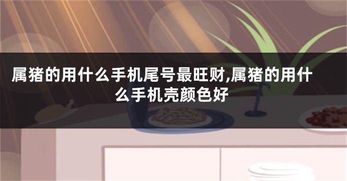 属猪的用什么手机尾号最旺财,属猪的用什么手机壳颜色好
