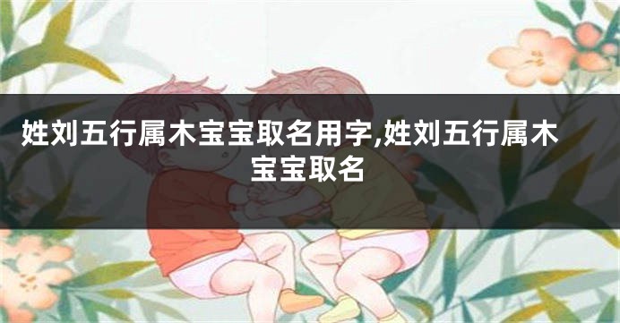 姓刘五行属木宝宝取名用字,姓刘五行属木宝宝取名
