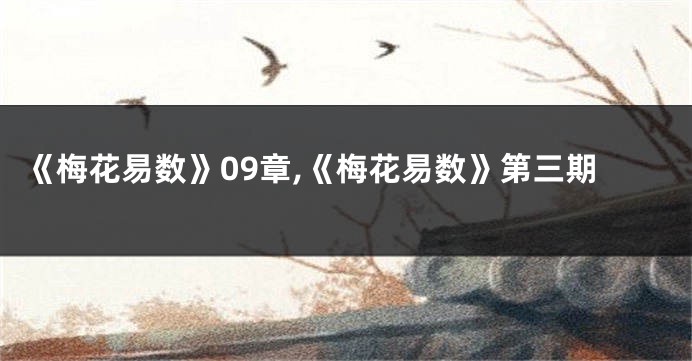 《梅花易数》09章,《梅花易数》第三期